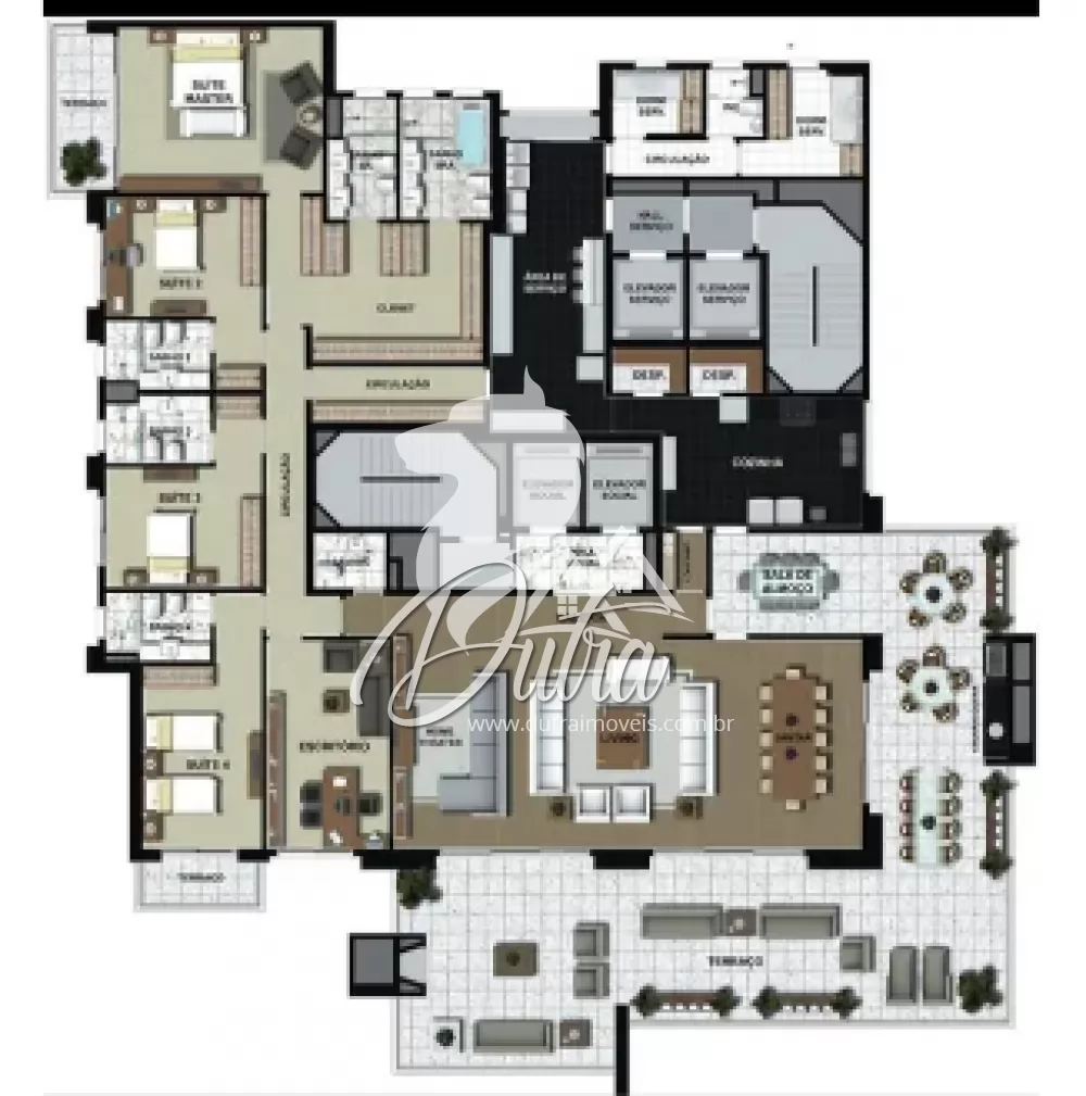 Maison Victoria Paraíso 540m² 04 Dormitórios 04 Suítes 6 Vagas