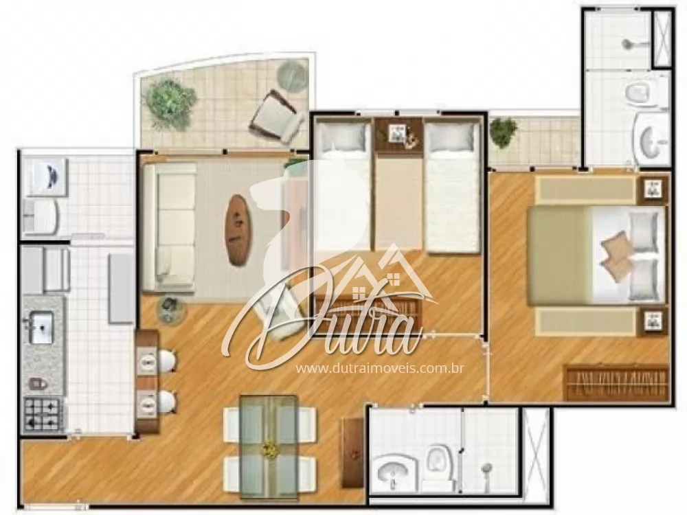 Boulevard Jardins Jardim Paulista 53m² 02 Dormitórios 01 Suítes 1 Vagas